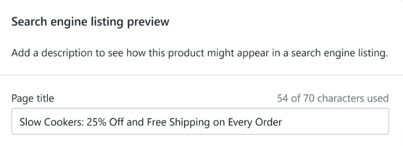 Search Engine Listing Preview